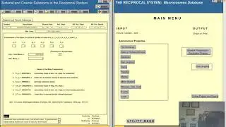 The Reciprocal System:  Microcosmos Database--Material and Cosmic Subatomic Particles