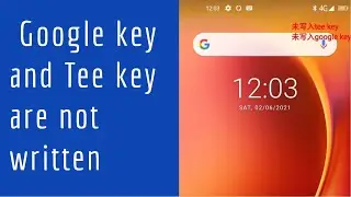 Удаление ключей Google и Tee не отображается красным текстом