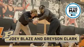 В центре внимания Джоуи Блейз и Грейсон Кларк | Purdue Wrestling | На ковре
