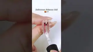 Ghostly Nails with Spooky Streaking Eyes 👻✨ #nailtutorial #ghostnails #spooky #halloweennails