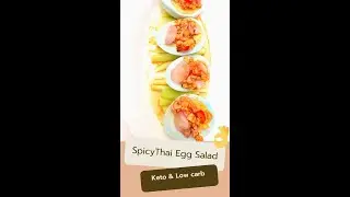 Spicy Thai Egg Salad with Cucumber | Leftover Easter Eggs #shorts| Keto & Low carb