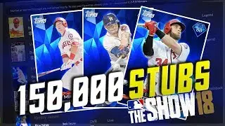 150,000 STUBS SPENDING SPREE! NEW DIAMONDS! MLB THE SHOW 18