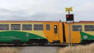 Železniční přejezd Pletený Újezd 24.7. 2025 Czech railroad crossing
