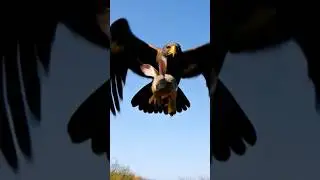 🐇🦅 Eagle attack rabbit and catch #ai #eagle #rabbit #shorts #viralshorts