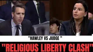  Josh Hawley Grills Judicial Nominee Over COVID Church Case in Tense Hearing.