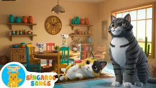 Three Scared Mice 🐭😱 | Fun Silly Story Song For Kids | Singaroo Songs