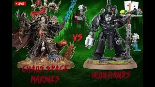 Chaos Space Marines vs Iron Hands!Warhammer 40k Tabletop Simulator (TTS)!