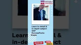 Learn in detail & in depth subject SAP SuccessFactors Employee Central Time Management training Demo