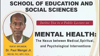 MENTAL HEALTH PUBLIC LECTURE