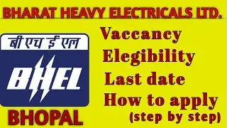 BHEL recruitment 2020 | B.E./Btech | How to apply?
