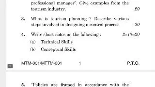 MTM-001/MTTM-001  JUNE-2022  QUESTION PAPER IGNOU