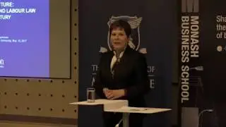 Janice Bellace & Iain Ross, Isaac Symposium, 2017, Monash University-Melbourne University, Australia