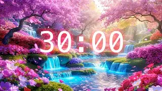 30-Minute Classroom Timer | Flower Garden Focus Countdown for Students and Teachers