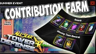 *FASTEST* WAY To Farm CONTRIBUTION in All Star Tower Defense X!