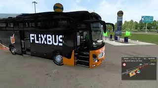 Russia trip {euro truck simulator 2} from St Petersburg to Moscow with flixbus   travego 15shd
