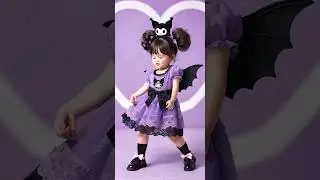 💜 &iexcl;No puedo creer que esta ni&ntilde;a de IA exista! 😱 Bailando como Kuromi 😍✨#Kuromi #Ni&ntilde;aIA #Viral #AIBab