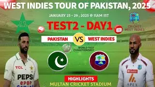 PAKISTAN VS WEST INDIES, TEST2, MULTAN CRICKET STADIUM,  WEST INDIES TOUR OF PAKISTAN, 2025