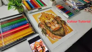 Lord Hanuman Ji Drawing || Outline Tutorial || Hanuman Ji || Lord Hanuman Ji