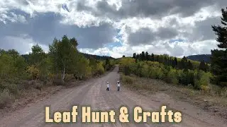 Leaf Hunt & Crafts with my girls!