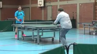 Commerzbank Tischtennis Cup Versbach 20150822 Mr Kuernach im Raeuberzivil