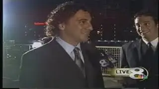 Gramatica Brothers kick footballs into the Hillsborough River on Sports Extra