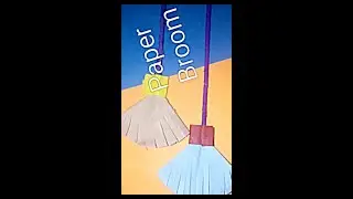 How To Make Paper Broom??/Origami_witchbroom #artycrafty1