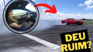 Ensinando minha mulher gringa a fazer zerinho com Dodge Challenger! (dojao americano)