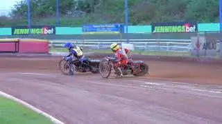 Speedway Copper Rushen Slow-Mo Action At Birmingham Speedway April 2025.