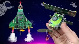 How to Recycle Electronic Components into Amazing Satellite and Spacecraft Art