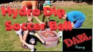 Hydro Dip Soccer Ball. Surprise Ending!