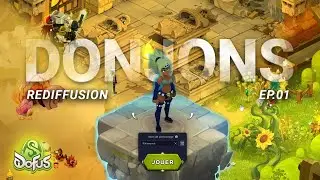 CHALLENGE DOFUS⚡LVL 1 &agrave;  200 🗡️ 100% Donjons Only 🏰 Jour 01 | Dofus 3.3
