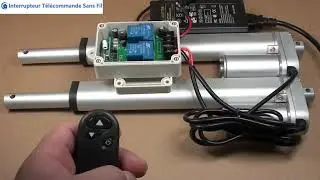 T&eacute;l&eacute;commande sans fil synchrone de deux v&eacute;rin &eacute;lectrique 12V ou 24V