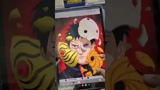 🛑OBITO DRAWING🛑 #anime #art #OBITO #naruto
