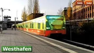 Westhafen S41 - S42 : Берлинская городская электричка ( DB 480 - ODEG Stadler KISS )