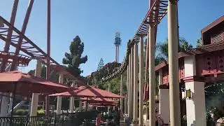 [4K] Jaguar Zierer Tivoli Coaster: Free Off-Ride whole Circuit next to Helix Knott's Berry Farm 2025