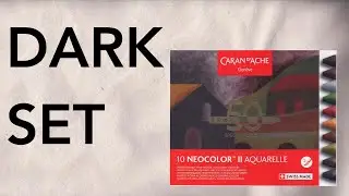 E03 Dark Set – Caran d’Ache Neocolor II 50th Anniversary | Swatches, Lab Mapping & Color Match