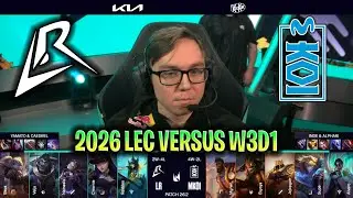 LR vs MKOI LEC 2026 VERSUS W3D1 | LOS RATONES vs MOVISTAR KOI LEC 2026 VERSUS W3D1