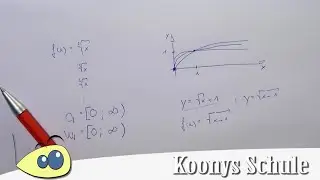 Wurzelfunktionen, allgemeine Eigenschaften, Definitionsbereich, Wertebereich | Wurzeln, Mathe