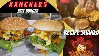 Ranchers beef burger recipe with mirha || recipe revealed || @mirhalittle