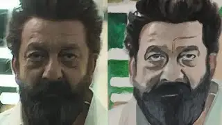 Sunjay Dutt(dhurandar) painting🖌️🎨//Bilingano Art//