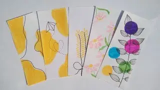Diy aesthetic bookmark#schoolsupplies#diy #papercrafts #viral#art#paperart#craft#trending#viralvideo