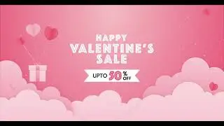 Valentine sale promotion video ads