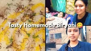  Homemade Tasty Biryani Recipe | Aaj Ka Vlog 🍗🍚
