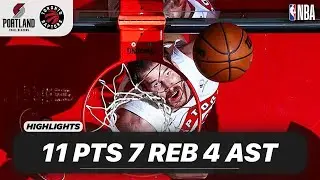 Jakob Poeltl vs Portland Trail Blazers | 11 PTS 7 REB 4 AST | NBA 12-02-2025 Highlights