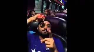 Team India's Bus Full of Smiles