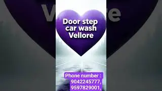 don't worry about ur car wash service time loss door step car wash Vellore #autowash #carwash #car