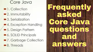 Core Java Frequently asked questions and answers 2023