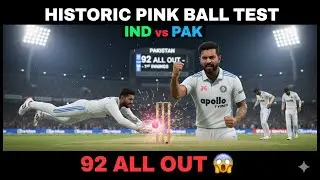 CRICKET HISTORY 🔥 | First Time IND vs PAK Pink Ball Test | India DOMINATES#cricket22 #indvspak