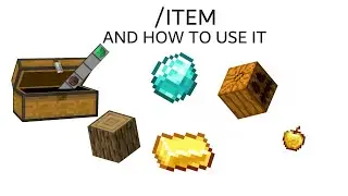 [Minecraft] How to use the ITEM COMMAND