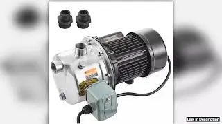 SucceBuy Shallow Well Jet Pump 115 V Cast Iron Stainless Steel Irrigation Water Pump for Agricultur